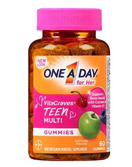 One A Day Vitacraves Teen for Her, 60 Count – Only $3.57!