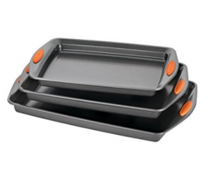 Rachael Ray Oven Lovin’ Nonstick Bakeware 3-Piece Baking and Cookie Pan Set $23!