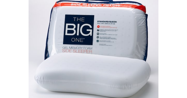 Kohl’s 30% Off! Earn Kohl’s Cash! Spend Kohl’s Cash! Stack Codes! FREE Shipping! The Big One Gel Memory Foam Side Sleeper Pillow – Just $17.49!