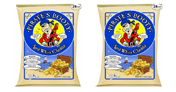 Pirate’s Booty Aged White Cheddar, 1 Ounce (Pack of 24) Only $11.37 Shipped!