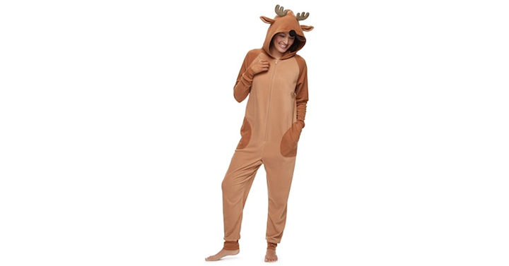 HOT!!! NEW Stackable $10 off $25 – Today Only! Kohl’s 30% Off! Earn Kohl’s Cash! Spend Kohl’s Cash! Stack Codes! FREE Shipping! Reindeer 3D Antler One-Piece Fleece Pajamas – Just $12.59!