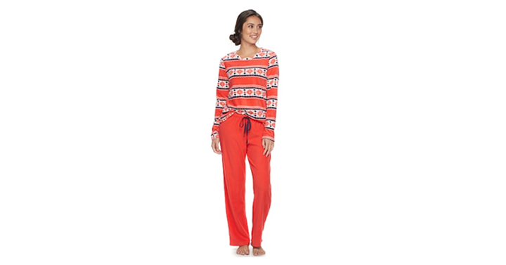 The Kohl’s Black Friday Sale! Women’s SONOMA Goods for Life Pajamas: Microfleece 2-Piece PJ Set – Just $8.49!