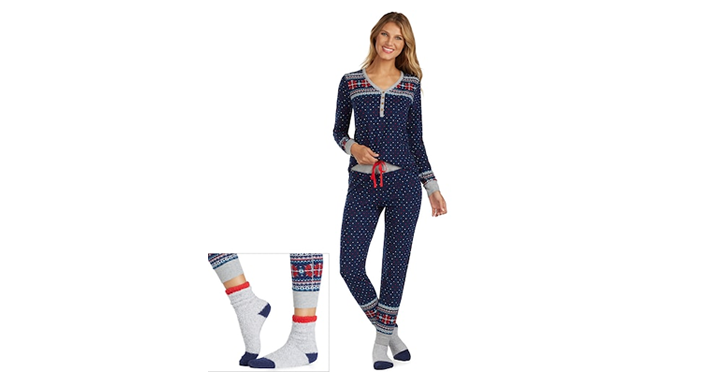 HOT!!! NEW Stackable $10 off $25 – Today Only! Kohl’s 30% Off! Earn Kohl’s Cash! Spend Kohl’s Cash! Stack Codes! FREE Shipping! Women’s Cuddl Duds Jogger Pajamas 3-Piece Set  – JUST $13.99!