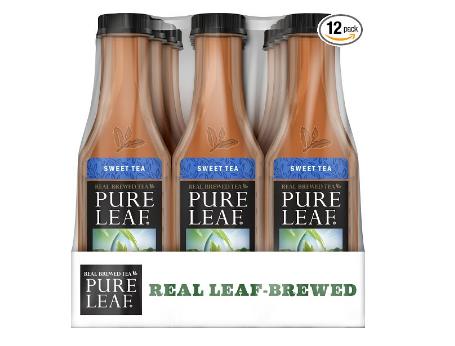 Pure Leaf Iced Tea, Sweet Tea, Real Brewed Black Tea, 18.5 Ounce Bottles (Pack of 12) – Only $8.34!