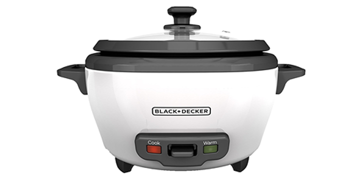 BLACK+DECKER 6-Cup Cooked/3-Cup Uncooked Rice Cooker and Food Steamer – Just $12.88!