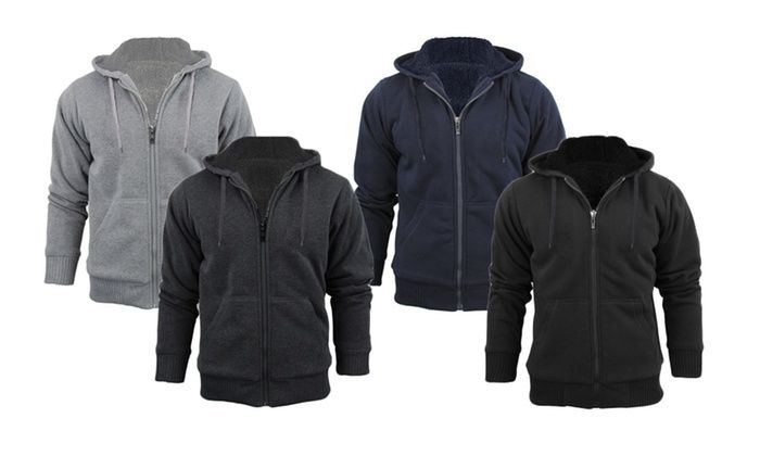 Men’s Sherpa Lined Extra Thick Hoodie Just $14.99!
