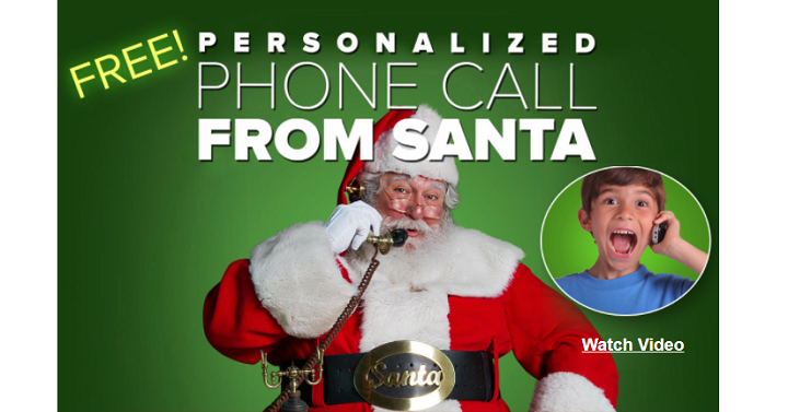 FREE Personalized Phone Call From Santa!!