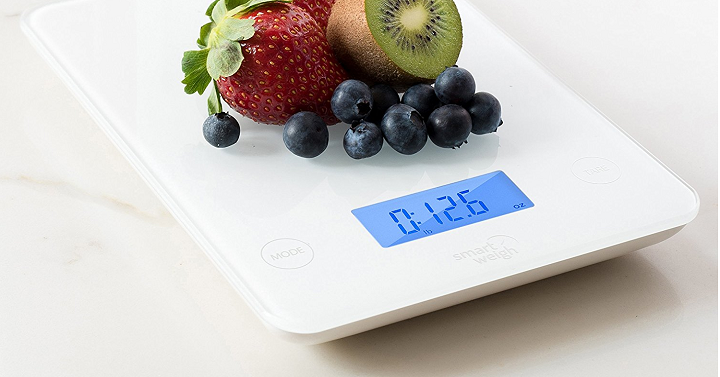 Smart Weight Digital Glass Top Kitchen Scale Only $12.74!