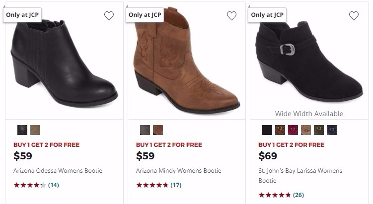 Buy ONE Pair Of Boots, Get TWO Pairs FREE at JCPenney!!