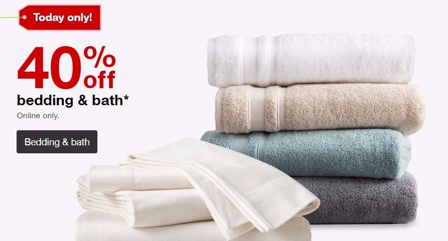 40% Off Bedding and Bath + FREE Shipping at Target!