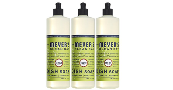 MRS MEYERS Liquid Dish Soap, Lemon Verbena (Pack of 3) Only $6.64 Shipped!