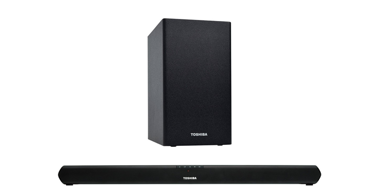 Toshiba 2.1-Channel Soundbar with Wireless Subwoofer and Digital Amplifier – Just $99.99!