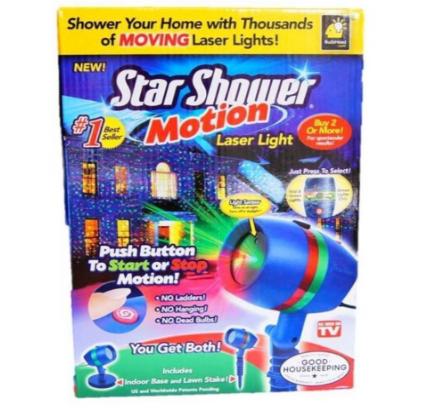 Star Shower As Seen on TV Motion Laser Lights Star Projector – Only $19.98!