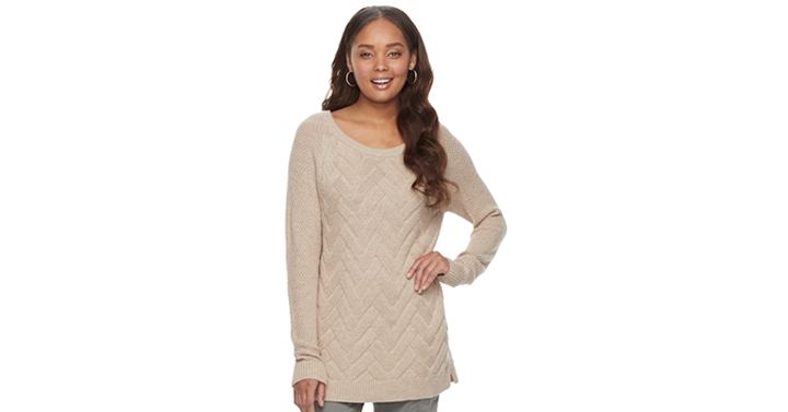 The Kohl’s Black Friday Sale! Women’s SONOMA Goods for Life Lattice Sweaters – Just $8.49!