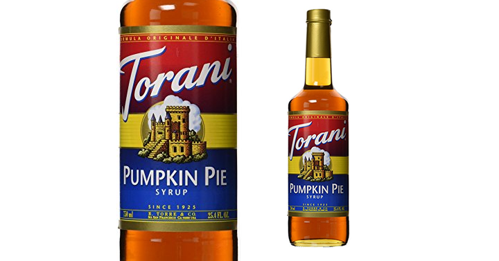 Torani Pumpkin Pie Syrup – Just $11.49! Back in Stock!