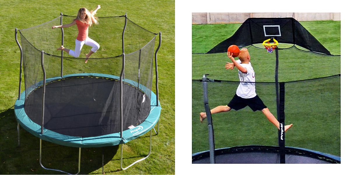 Propel 12′ Trampoline With Enclosure + Jump N’ Jam Basketball Hoop Only $149.99 + $23.50 Back in Points!!