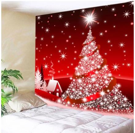 Christmas Tree Star Wall Tapestry Hanging – Only $4.69!