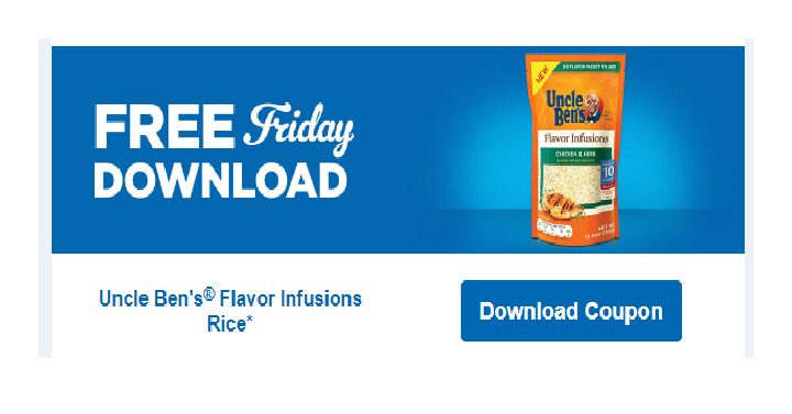 FREE Uncle Ben’s Flavor Infusions Rice! Download Coupon Today, Nov. 3rd Only!