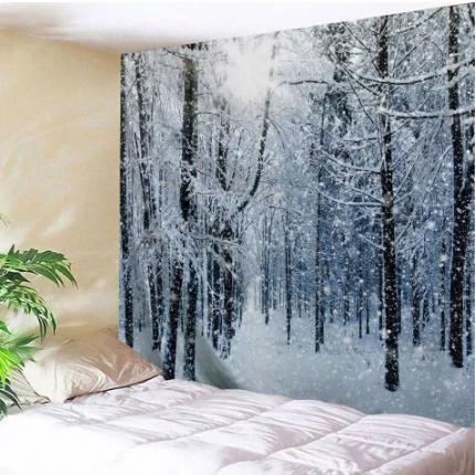 Snow Forest Wall Tapestry Hanging – Only $5.06!