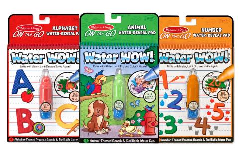Melissa & Doug On the Go Water Wow! Reusable Water-Reveal Activity Pads as low as $14.28 for SIX Activity Pads! Only $2.38 Each!