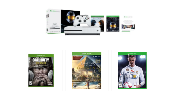 Xbox One S Bundle with Bonus Game and Controller Only $249 Shipped!