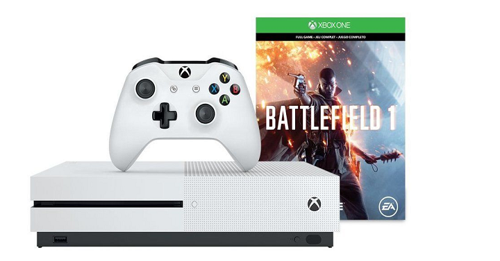 Microsoft Xbox One S Battlefield 1 Bundle 500GB White Console $189.99 Shipped!