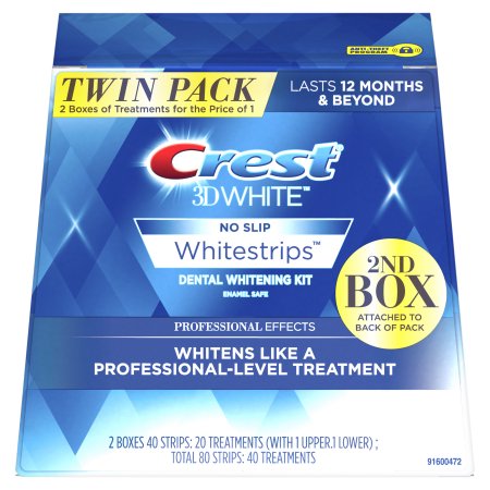 Walmart: 3D White Whitestrips Professional Effects (Twin Pack) 40 Treatments Only $44.88 Shipped!