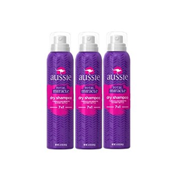 Aussie Total Miracle Collection Dry Shampoo 3 Pack Only $7.41 for Prime Members!
