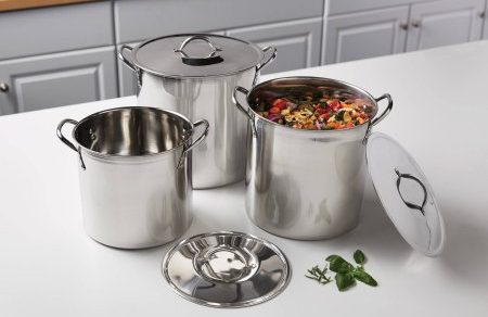 Mainstays 6-pc Stock Pot Set Only $9.97!