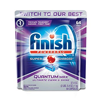 Finish Quantum Max Powerball (64 count) Dishwasher Detergent Tablets Only $9.80 Shipped!