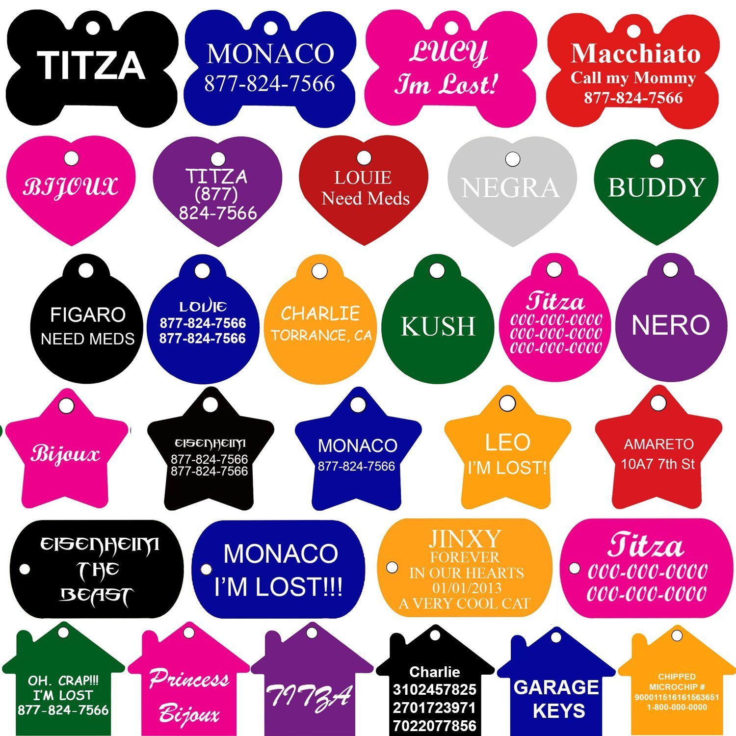 Pet ID Tags, Key Tags & More Only $2.75 Shipped! Lots of Options to Choose From!