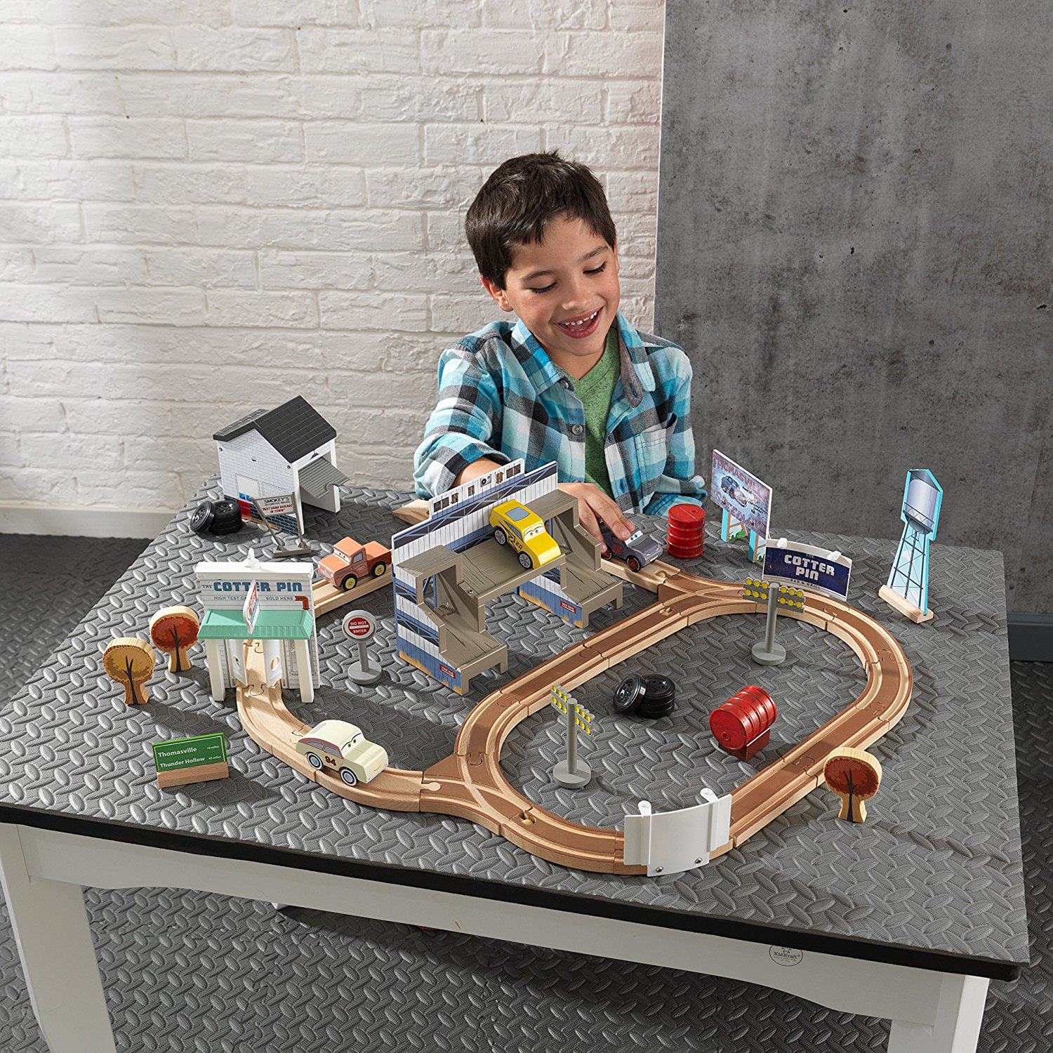 KIDKRAFT Disney Pixar Cars 3 Wooden Track 50 Piece Set Only $34.37 Shipped!