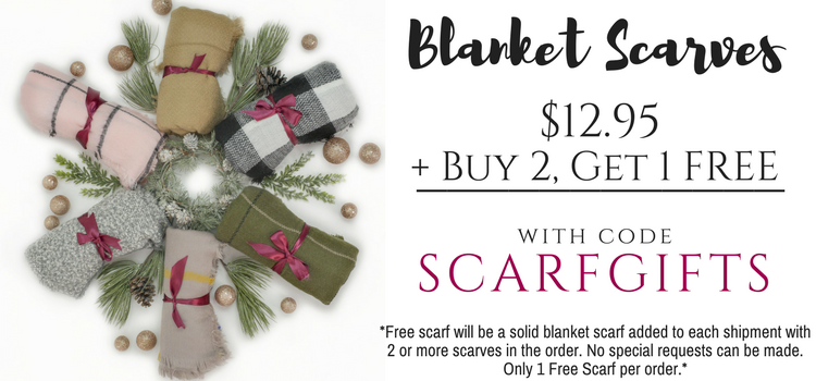 Fashion Friday at Cents of Style! Blanket Scarves for $12.95 Each! Buy 2 Get 1 FREE! Free shipping!