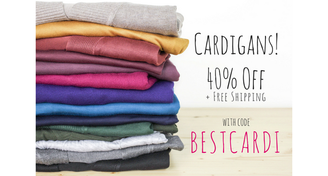 Cents of Style Bold & Full Wednesday – Cardigans – 40% Off! FREE SHIPPING!