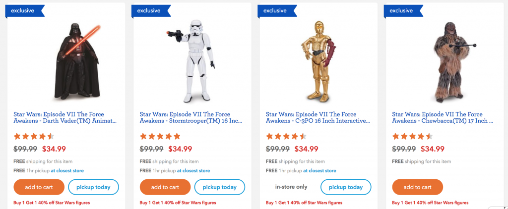 WOW! Star Wars Interactive 16″ Figures $34.99! Plus, Buy One Get One 40% Off!