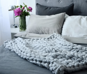 Chunky Knitted Handmade Throw Blanket Just $35.99 Shipped!