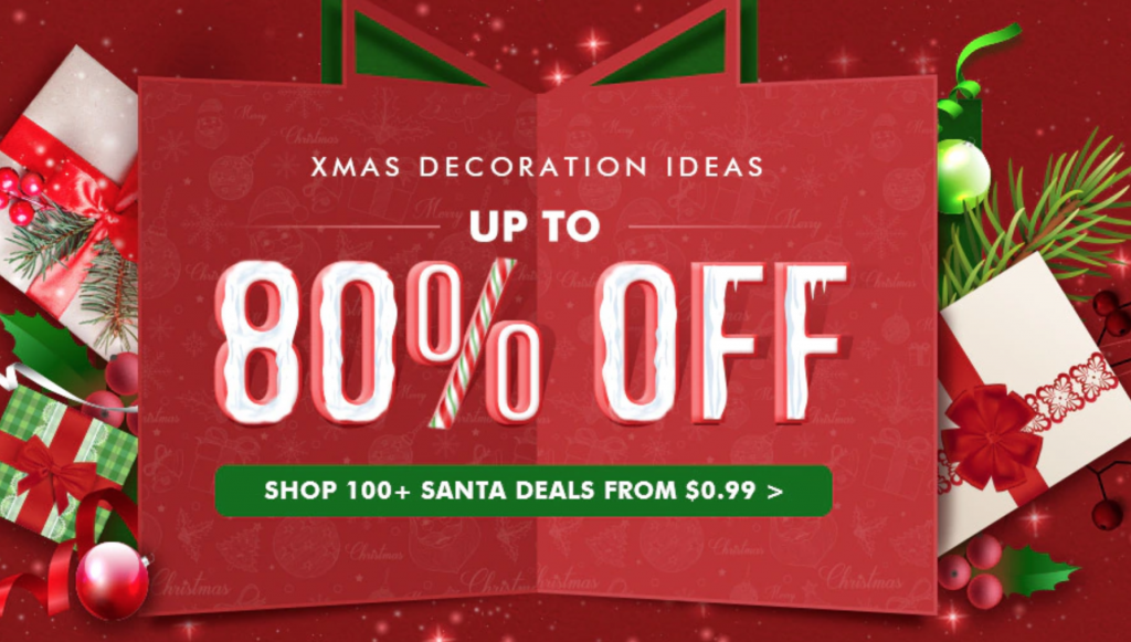 Christmas Decorations Up To 80% Off! Prices As Low As $0.99 Plus, FREE Shipping!