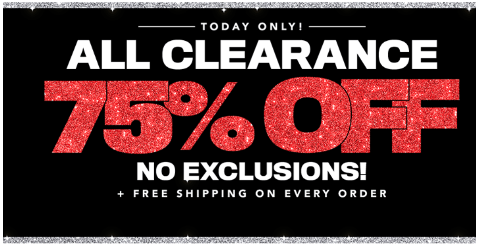 EXTENDED!!! 75% off ALL CLEARANCE at the Children’s Place! FREE Shipping! Today Only!