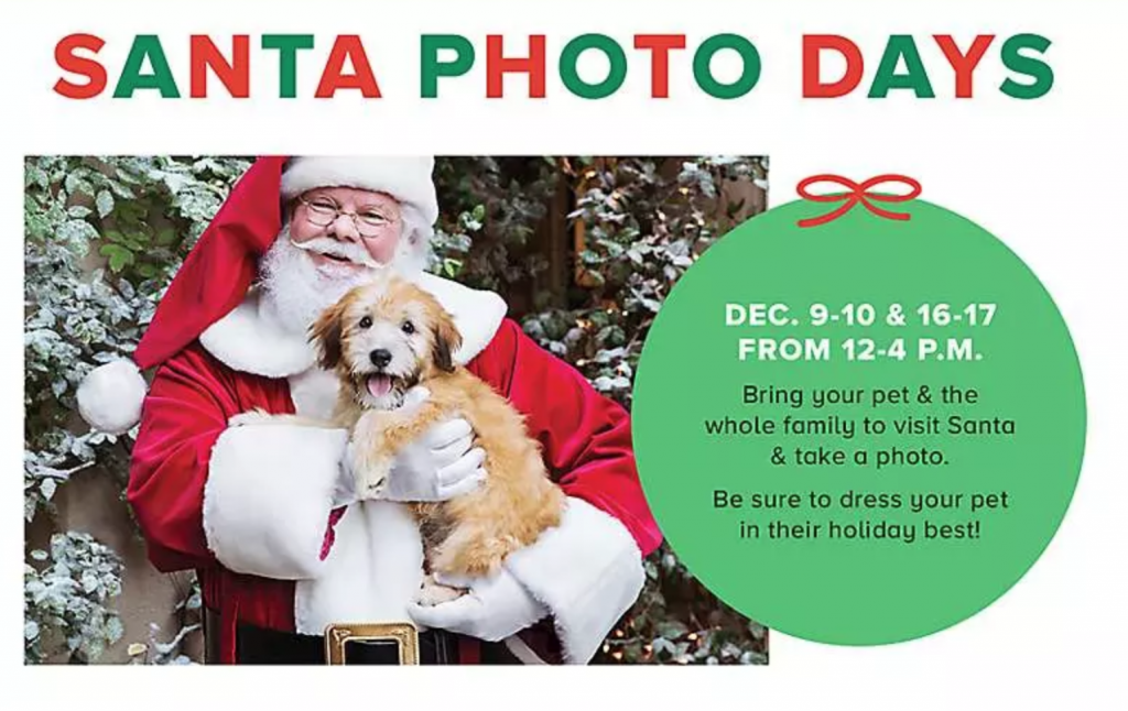 Mark Your Calendars! Santa Photo Days At PetSmart December 9th-10th & 16th-17th!
