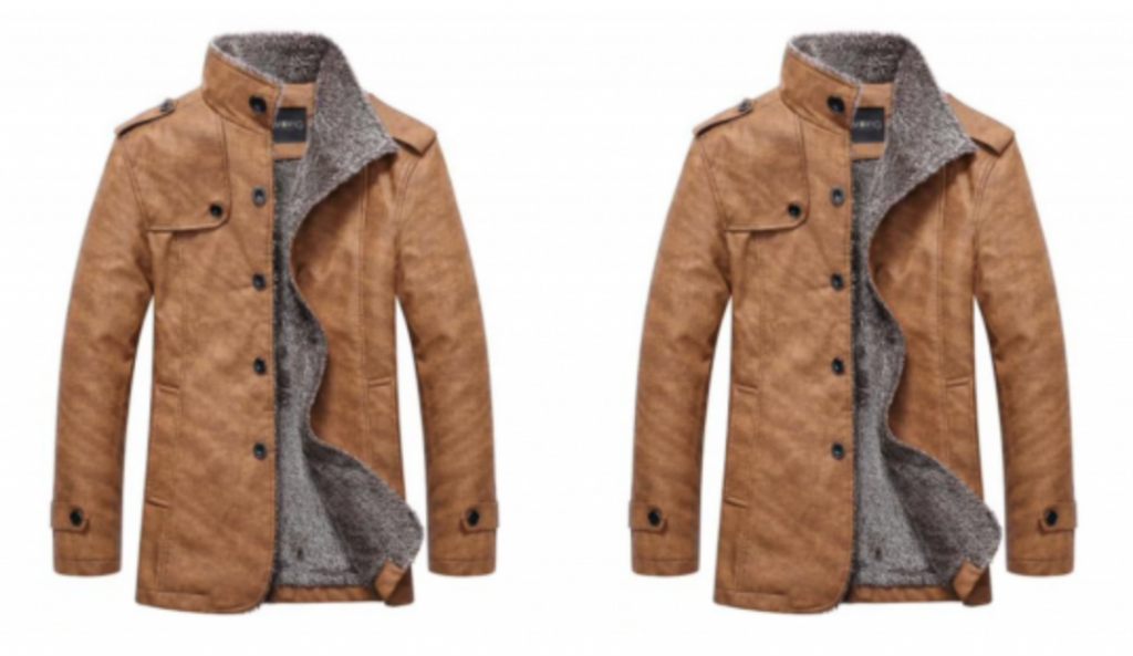 Stand Collar Single-Breasted Jacket Just $26.99 Shipped!
