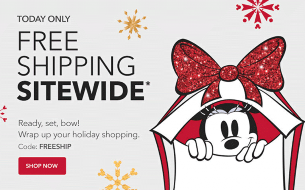 FREE Shipping At Shop Disney Today Only!