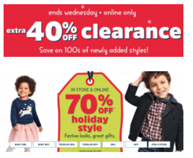 Osh Kosh 40% Off Clearance, 70% Off Holiday Shop & FREE Shipping!