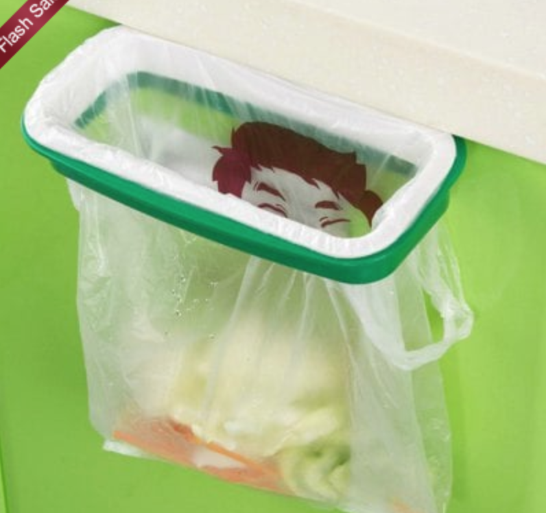 Portable Plastic Trash Storage Bag With Hanging Rack Just $1.99 Shipped!