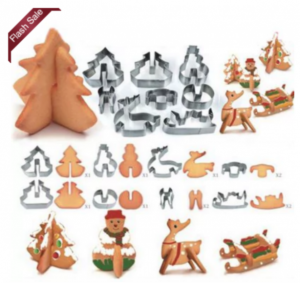 PRICE DROP! 8-Piece 3D Christmas Cookie Cutter Molds Just $1.99 Shipped!