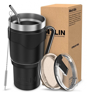Atlin 30 oz. Double Wall Stainless Steel Vacuum Insulation Tumbler Just $15.99 Today Only!