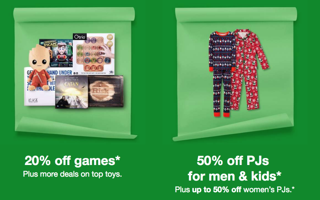 Order Online & Pick up In Store At Target! 50% Off PJ’s, 20% Off Games & More!