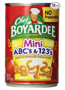 Chef Boyardee Mini ABC’s & 123’s 15 Oz 12-Pack Just $8.66 Shipped!