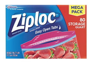Ziploc Storage Quart Bags 80-Count Just $6.42 Shipped!