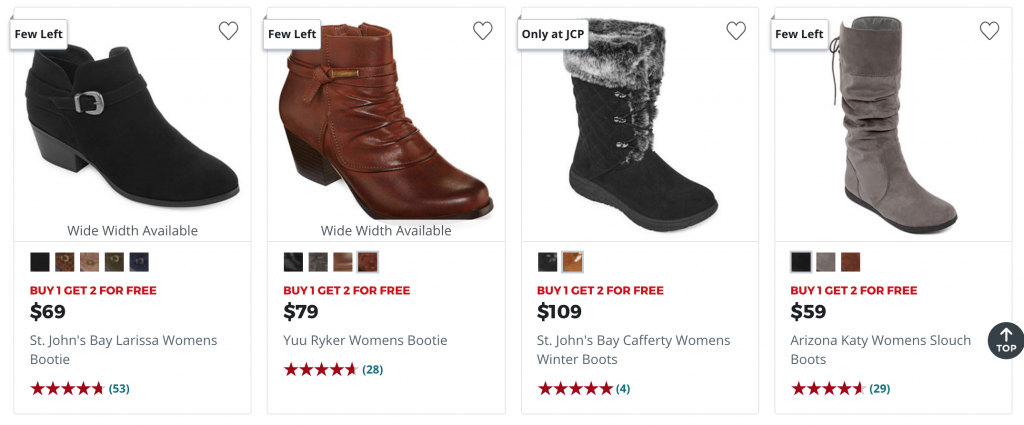 It’s Back! HOT! Buy 1 Get 2 FREE Boots For The Whole Family At JCPenney!