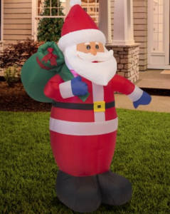 4-Foot Seasonal Christmas Pre-lit Inflatable Santa Just $19.99 Shipped!